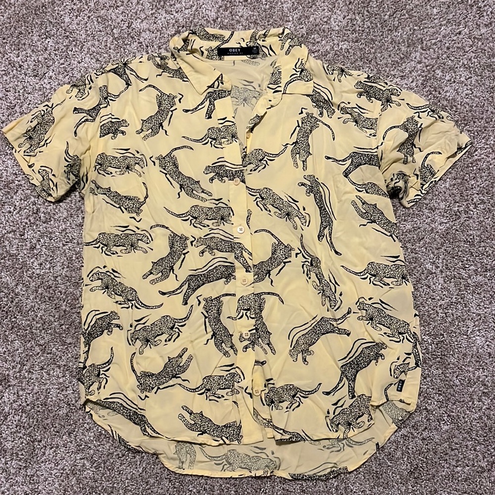 Obey Button Up Shirt